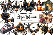 Elegant Halloween Clipart, an Illustration by DreamArtGraphic (Thumbnail 1 of 5)
