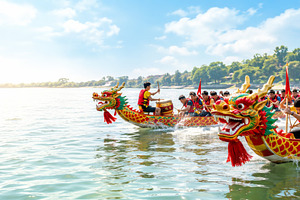 Dragon Boat Festival race on river w, a Photo by Dvoevnore photos