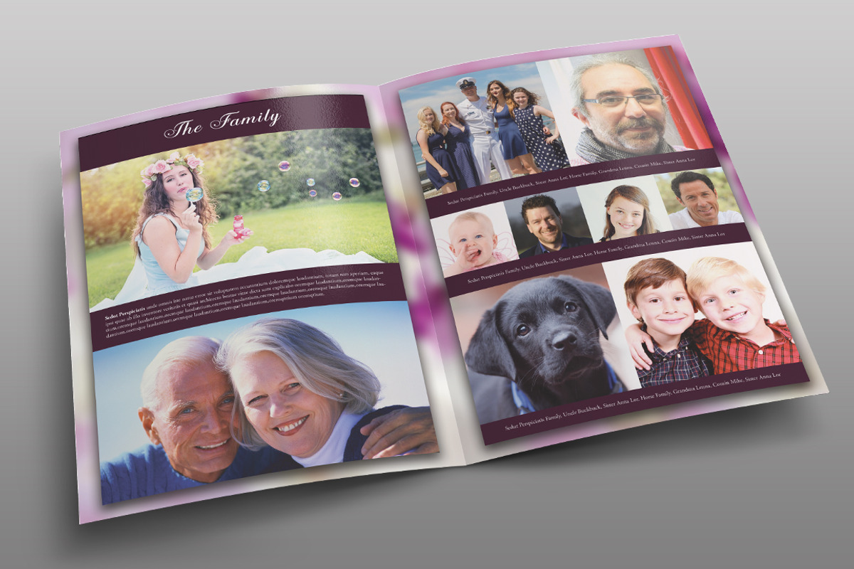 Orchid Funeral Program, a Brochure Template by Royallove (Photo 3 of 5)
