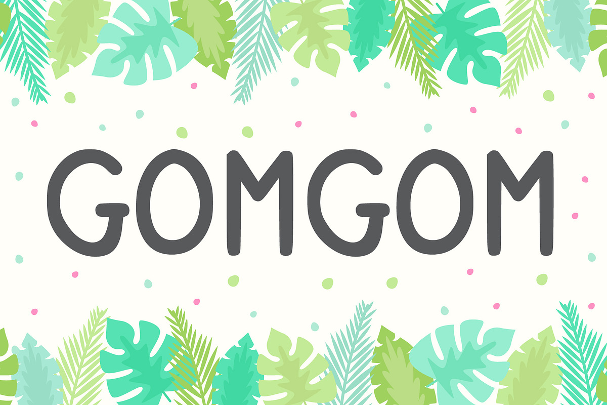 Gomgom | Handwriting Font