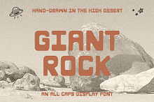Giant Rock | Hand Drawn Font + Icons