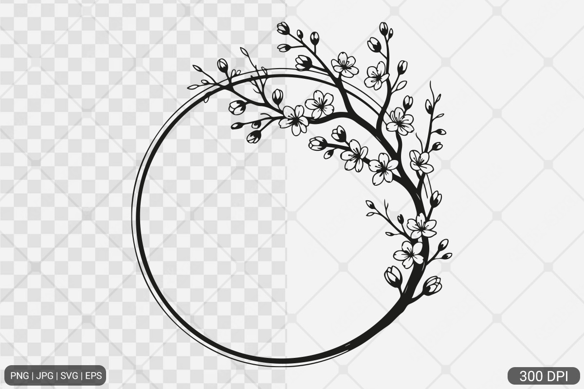 Cherry Blossom SVG PNG Bundle, an Illustration by Actual Pixel (Photo 26 of 33)