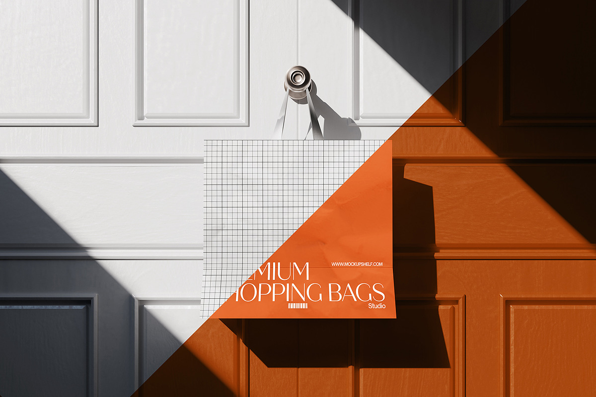 Premium Paper Shopping Bag Mockup, a Packaging Mockup by MockupShelf (Photo 2 of 6)