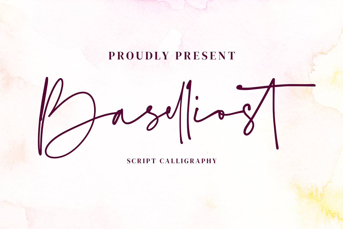 Baselliost handwritten Script font