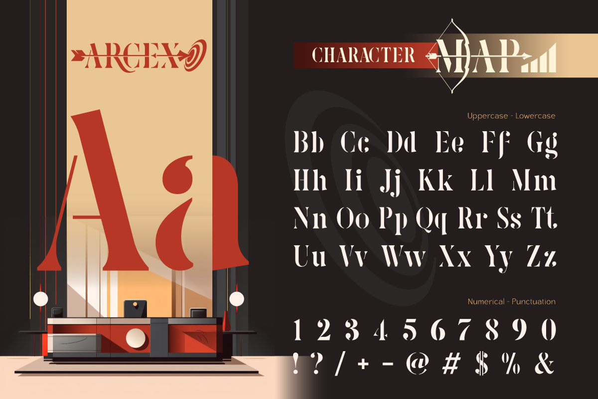 Arcex, a Serif Font by Burntilldead (Photo 2 of 15)