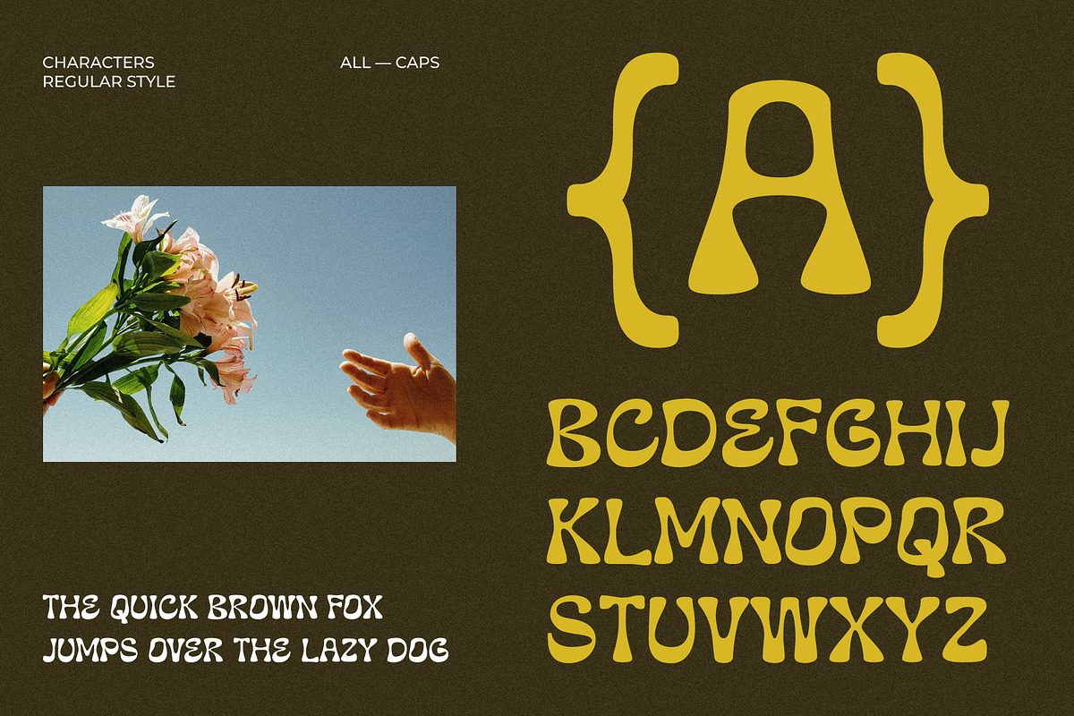 Aesthetic Bubbly Experimental Font, a Sans Serif Font by Drizy (Photo 3 of 10)