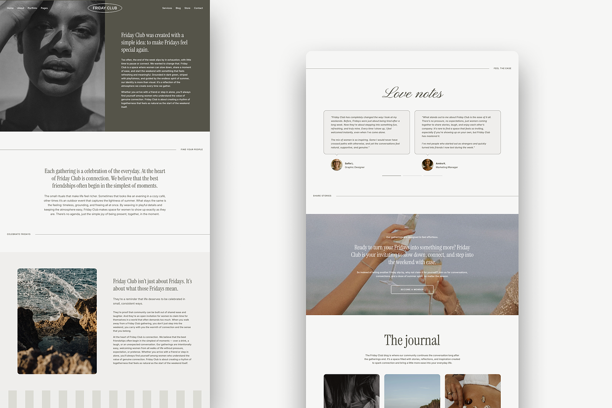 Friday Club Wordpress Template, a WordPress Template by The Cherie Studio (Photo 4 of 7)