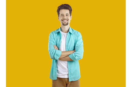 Portrait of smiling young man with, a Person Photo by StudioRomantic