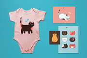 Cute cats and Kittens faces set, an Animal Illustration by Neliakott ♥ (Thumbnail 7 of 8)