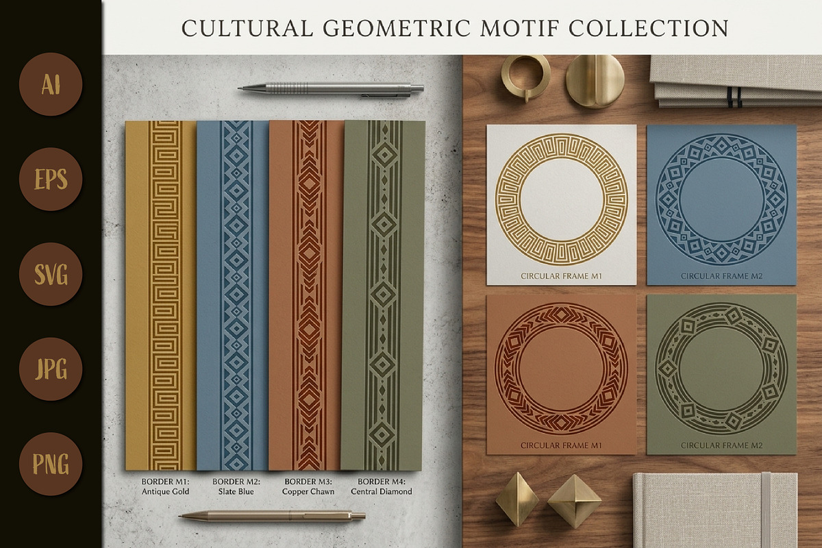 Geometric Pattern Decorative, a Pattern Graphic by Saba Vector (Photo 2 of 3)