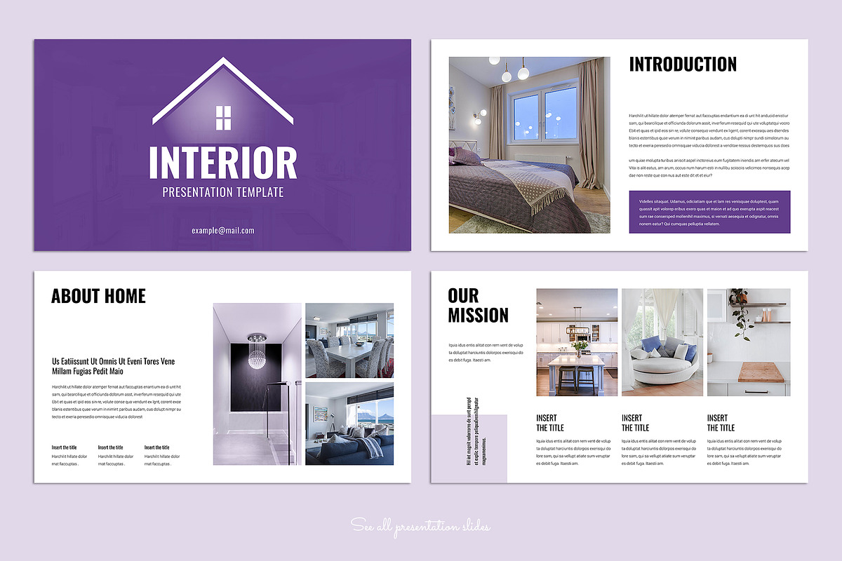 Interior Design Presentation Layout, a Presentation Template by ...