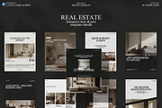 Real Estate Instagram Templates, a Social Media Template by Prapti Design (Thumbnail 1 of 10)
