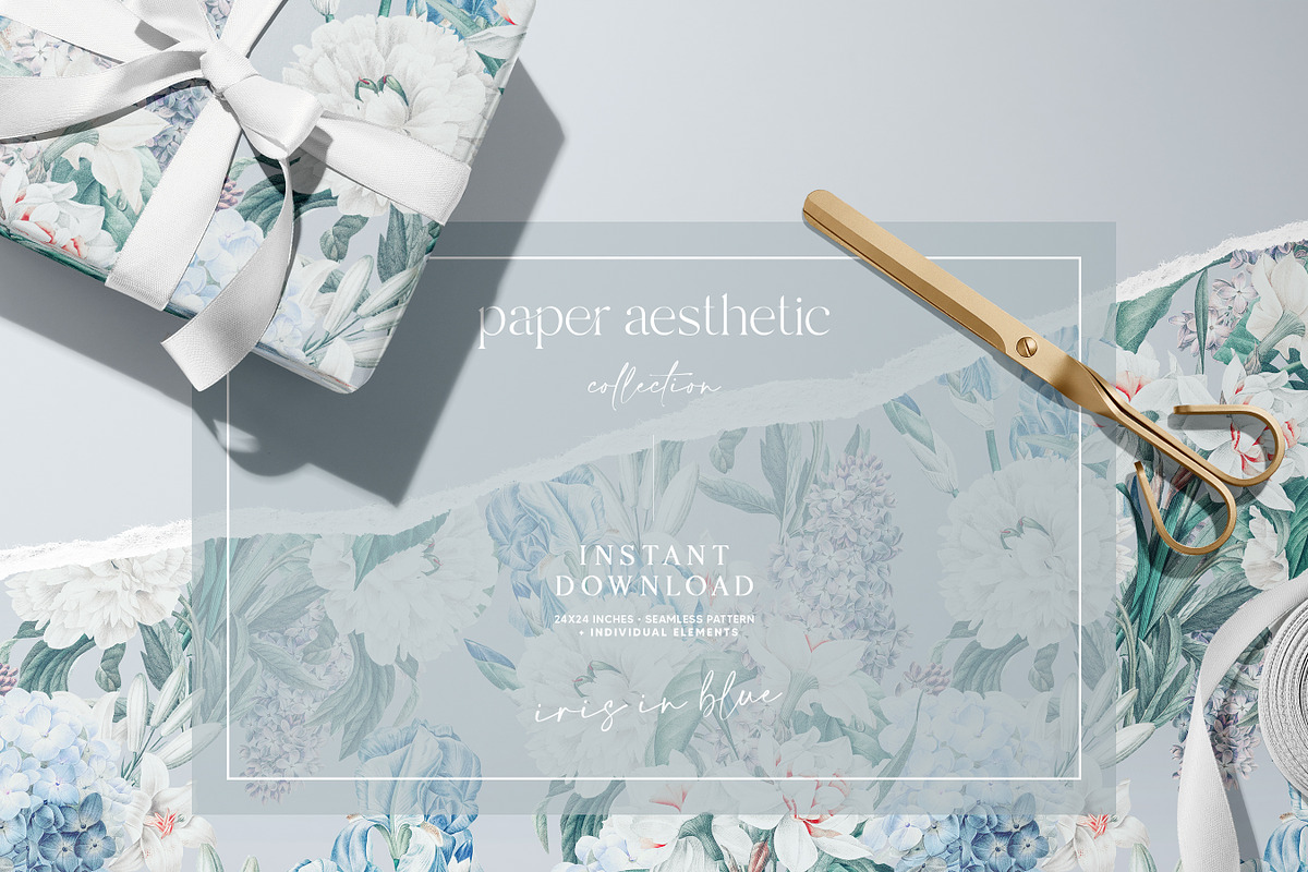 Spring Flowers Vintage Paper Pack, a Pattern Graphic by paper aesthetic (Photo 7 of 7)