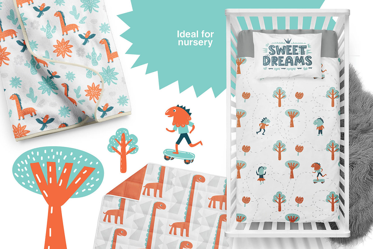 Dino party. Graphic set, an Object Graphic by Maru_art (Photo 10 of 12)