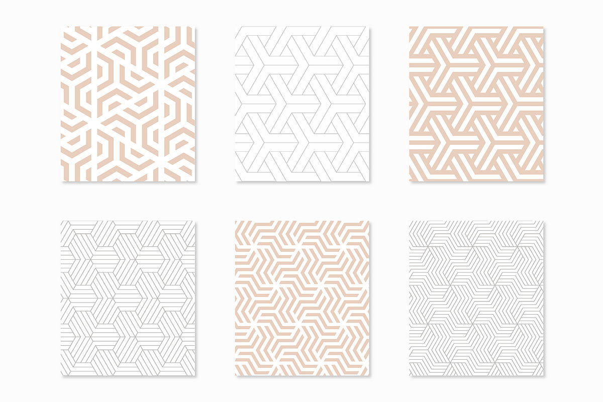 18 Geometric Seamless Patterns vol.3, a Pattern Graphic by Curly_Pat (Photo 4 of 8)