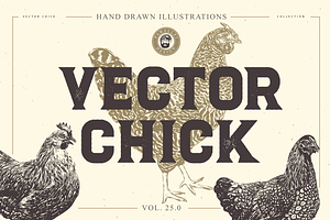 VECTOR CHICK HAND DRAWN BUNDLE VOL25