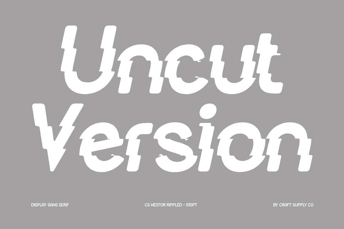 CS Nestor Rippled, a Sans Serif Font by Craft Supply Co. (Photo 3 of 8)