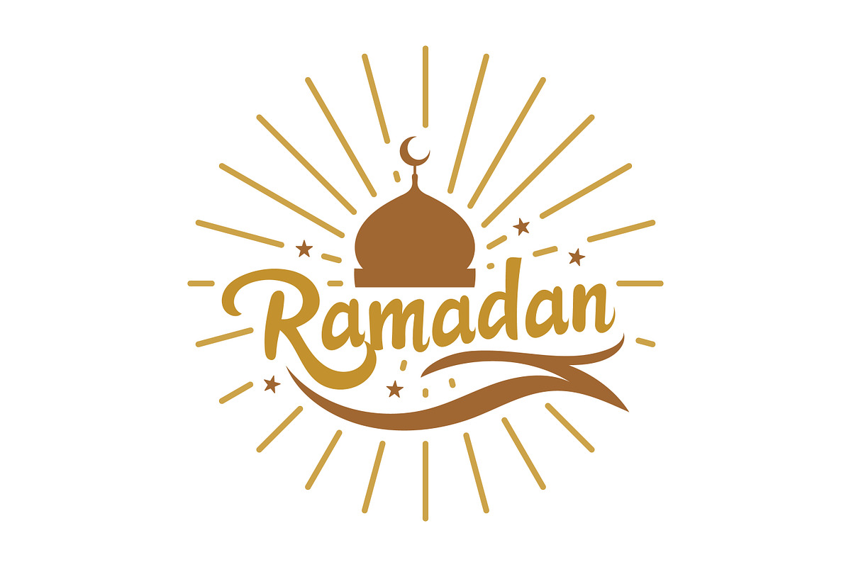 Ramadan greeting with mosque dome, a Branding & Logo Template by Saba Vector