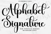 Alphabet Signature, a Handwritten Font by InermediaSTUDIO (Thumbnail 1 of 8)