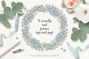 Rabbits and flowers (eps and png), a Decorative Illustration by long summer (Thumbnail 4 of 5)
