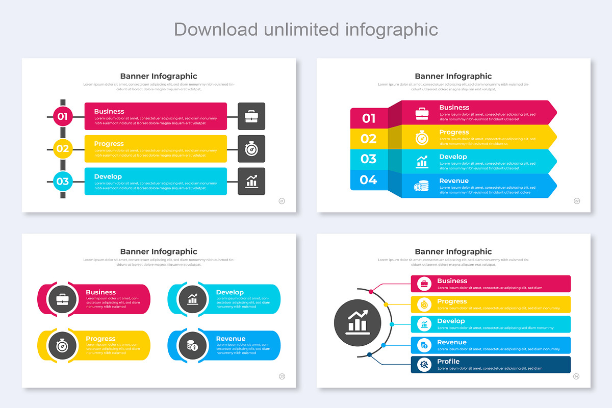 Banner Infographics Google Slide, a Templates & Theme by Mighty-Slide (Photo 7 of 7)