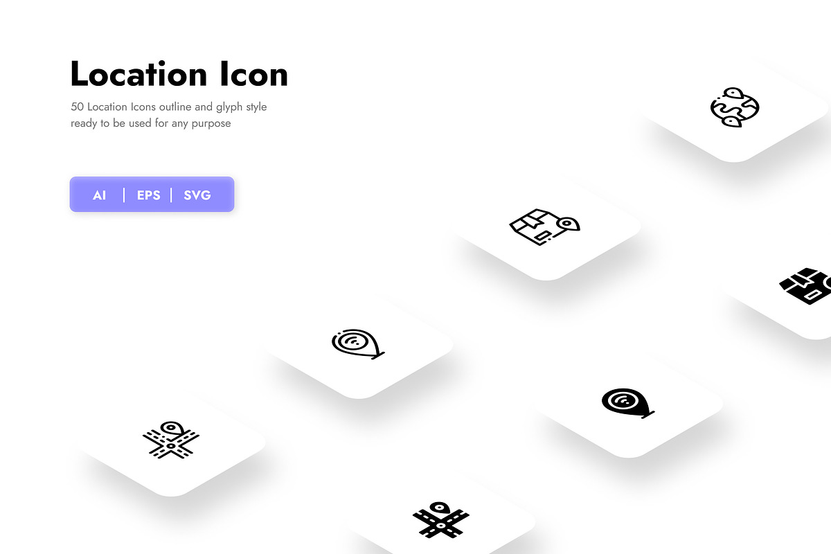 Location Icons, a Duotone Icon by HacaStudio (Photo 1 of 3)