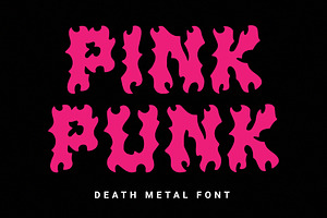 Pink Punk – Death Metal Font, a Blackletter Font by Prioritype Co