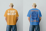 T-Shirt Back Mockup PSD - Male Model, a Shirt Mockup by Rymden_Fl (Thumbnail 1 of 5)