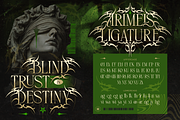 Arimels - Tribal Display Font, a Serif Font by Artisan Themes (Thumbnail 5 of 12)