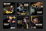 Gym and fitness social media poster, a Social Media Template by Warm Snow (Thumbnail 3 of 5)