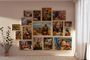 Spring in Africa Wall Art Set, a Decorative Illustration by PrintablesByFranklyn (Thumbnail 2 of 16)