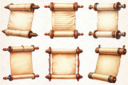 Vintage Scroll Clipart PNG, an Illustration by Libby Wishes (Thumbnail 6 of 7)