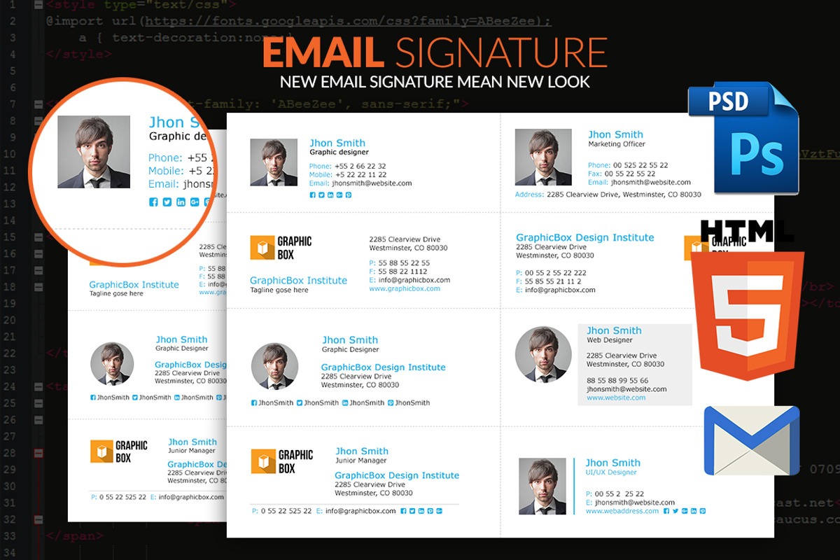 Email Signature, an Email Template by pixel_arc (Photo 2 of 4)
