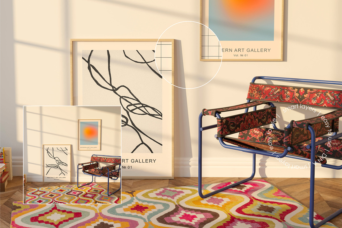 RETRO NOSTALGIA | Frame Mockup set, a Household Mockup by yuliyuri.studio (Photo 11 of 14)