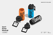 Sport Bottle Mockup, a Cups & Container Mockup by Unerispace (Thumbnail 1 of 4)