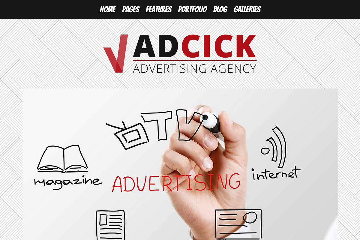 Adcick - Advertising Agency WP Theme, a WordPress Template by 7Theme