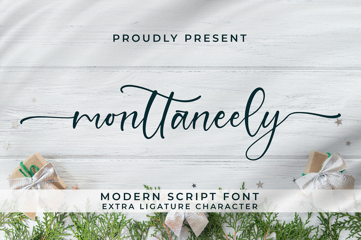 Monttaneely, a Script Font by Integritype Studio (Photo 1 of 15)