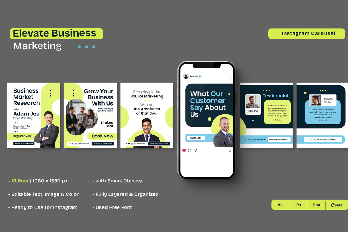 Business Agency | Instagram Carousel preview 4