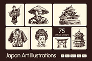 Vintage Japan Art Illustration, a Decorative Illustration by Creative Stall (Thumbnail 1 of 10)