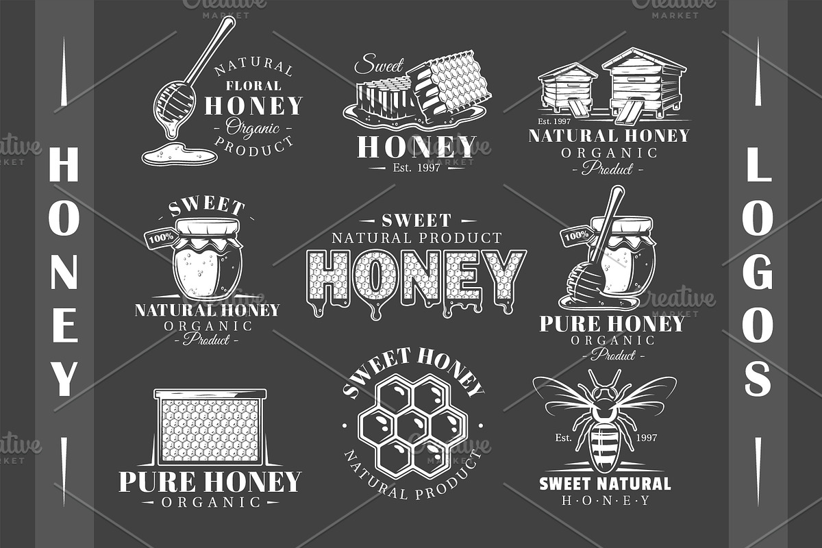 18 Honey Logos Templates, a Branding & Logo Template by Art Design (Photo 6 of 19)