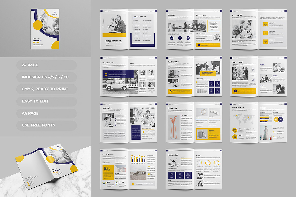 Proposal Brochure Template, a Brochure Template by Tanber Hossen (Photo 2 of 14)