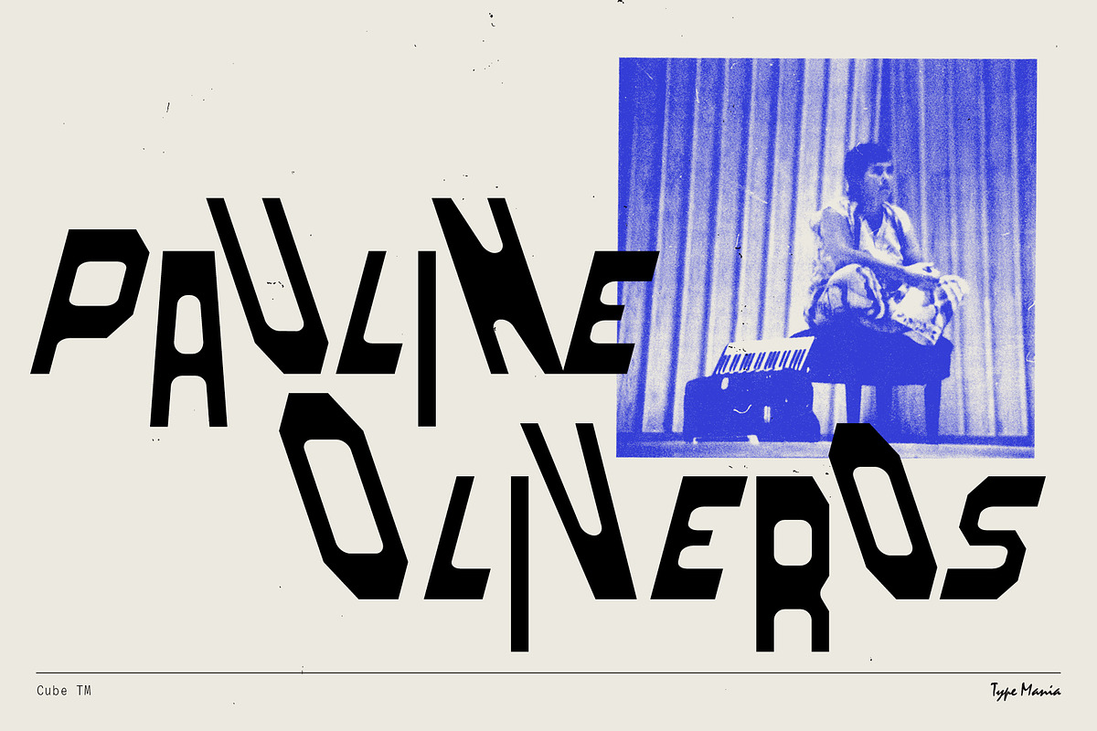 Cube TM – Bouncy Brutalist font, a Font by Type Mania (Photo 5 of 15)