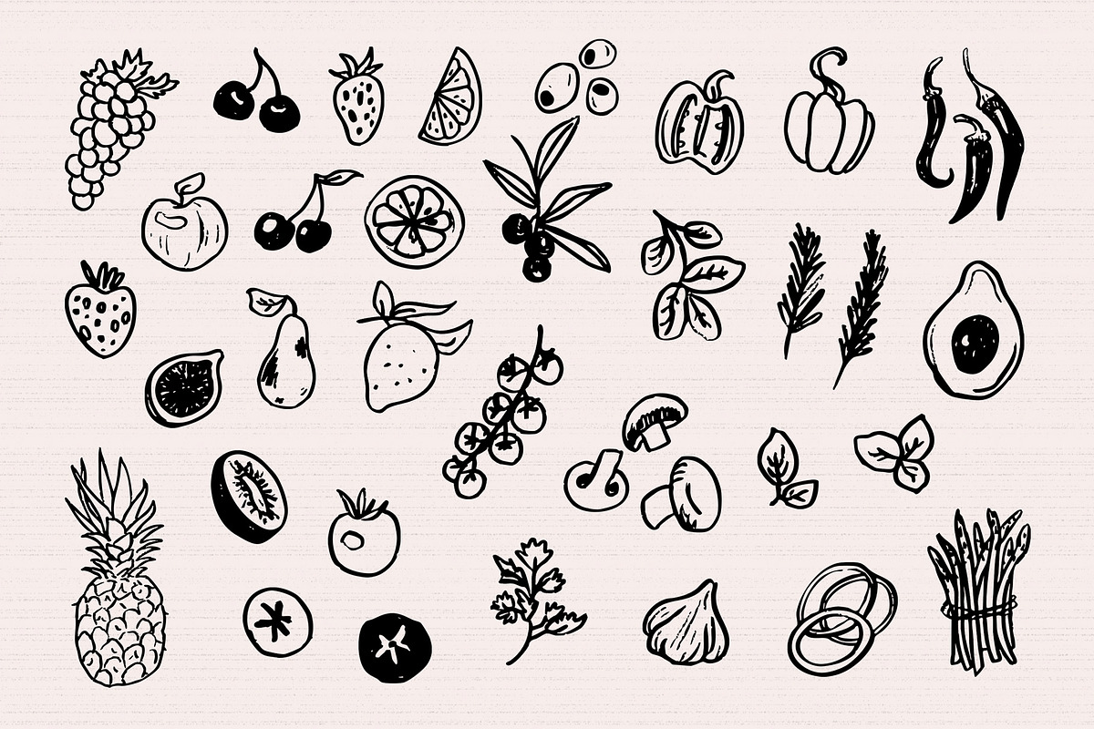 Whimsy Party hand-drawn vector, an Object Graphic by SunnyAfternoons (Photo 13 of 26)