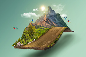 Beautiful landscape off road