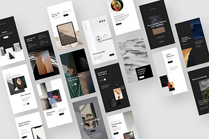 Amoled Social Media Canva Template, a Social Media Template by Goashape Studio