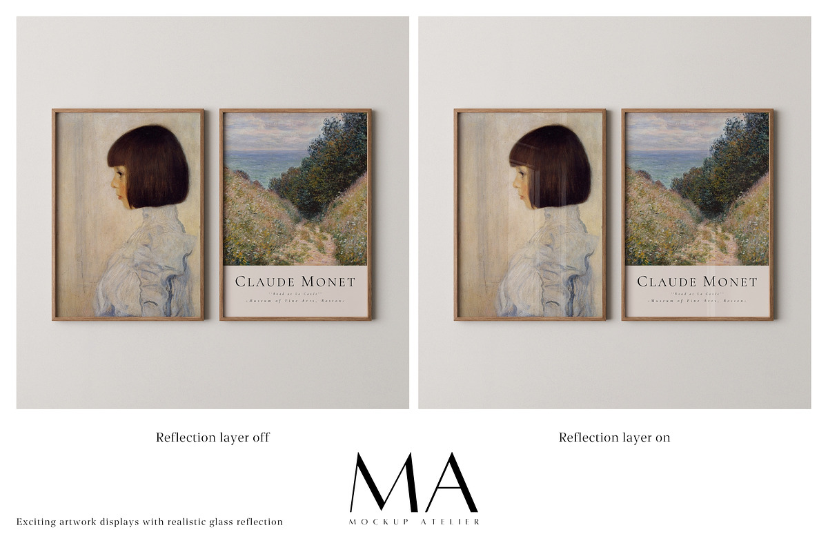 Close Up 2 Frames Mockup Bundle, a Household Mockup by Mockup Art Atelier (Photo 9 of 20)