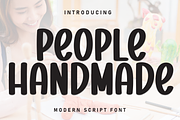 People Handmade | Script Font, a Script Font by Scratchones (Thumbnail 1 of 8)