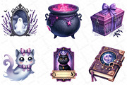 Purple Halloween Clipart, an Illustration by DreamPrint404 (Thumbnail 4 of 5)