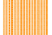 Tangerine Orange Lace Borders, an Illustration by Amanda Ilkov (Thumbnail 5 of 5)
