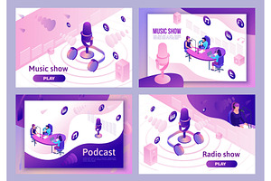 Modern music radio show or audio